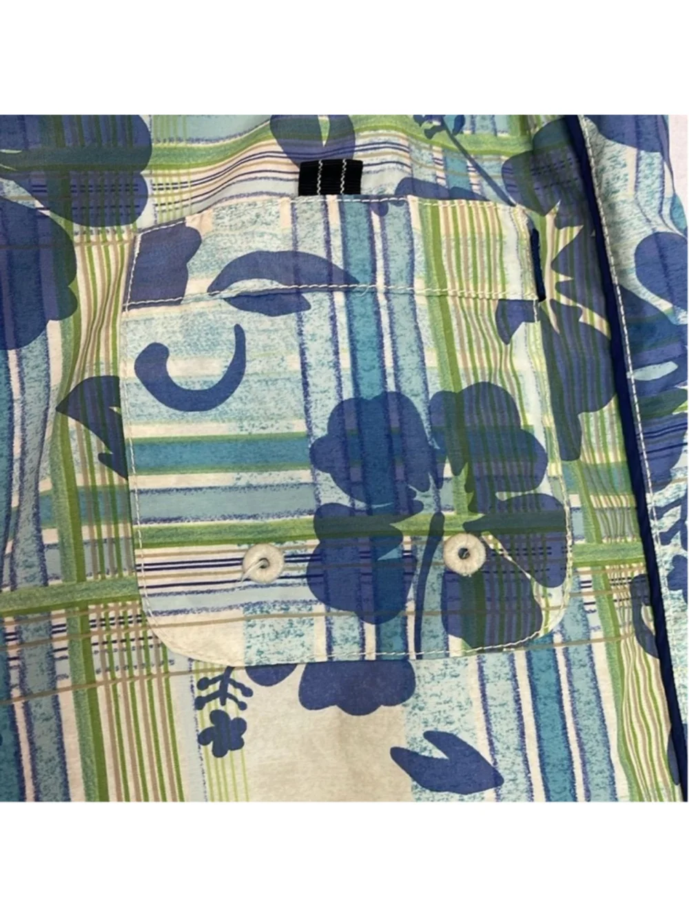 Tommy Bahama Relax Men's Tie-Front Swim Trunks Board Shorts Size L Plaid/Floral